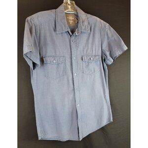 Men's L.o.g.g.  Button Down Short Sleeve Fitted Cotton Shirt Size M